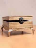 جعبه جواهرات چوبی پایه دار کد 498